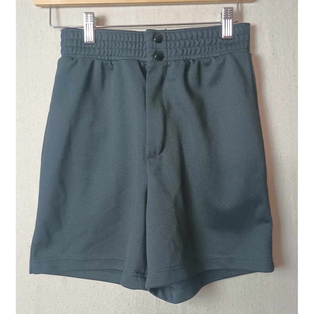 BIKE Athletic Shorts Elastic‎ Waist Coach's 80's Running Gym Blue Size Medium W